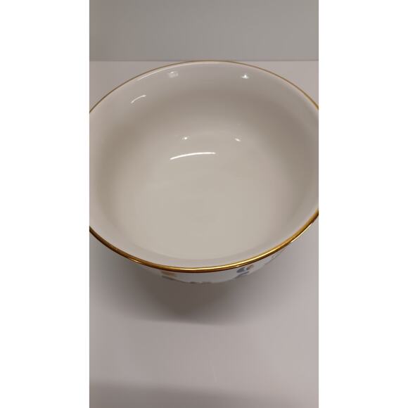 Vintage Ceramic Charles Wysocki Pedastal Bowl or Planter Christmas Love 2000 - Picture 3 of 4